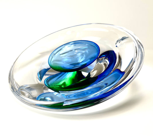 Blue Green bowl by Zach Yuskanich