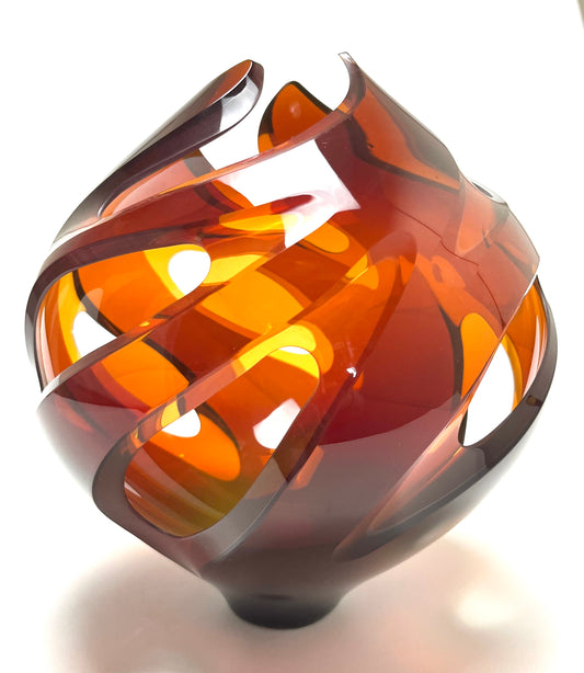 Orange and Red vase
