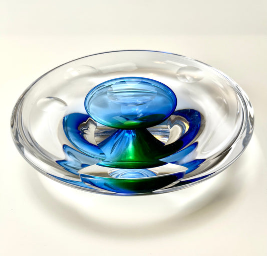 Blue Green bowl by Zach Yuskanich